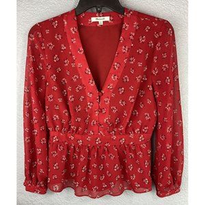 Madewell Long Sleeve Button Front Lightweight XS